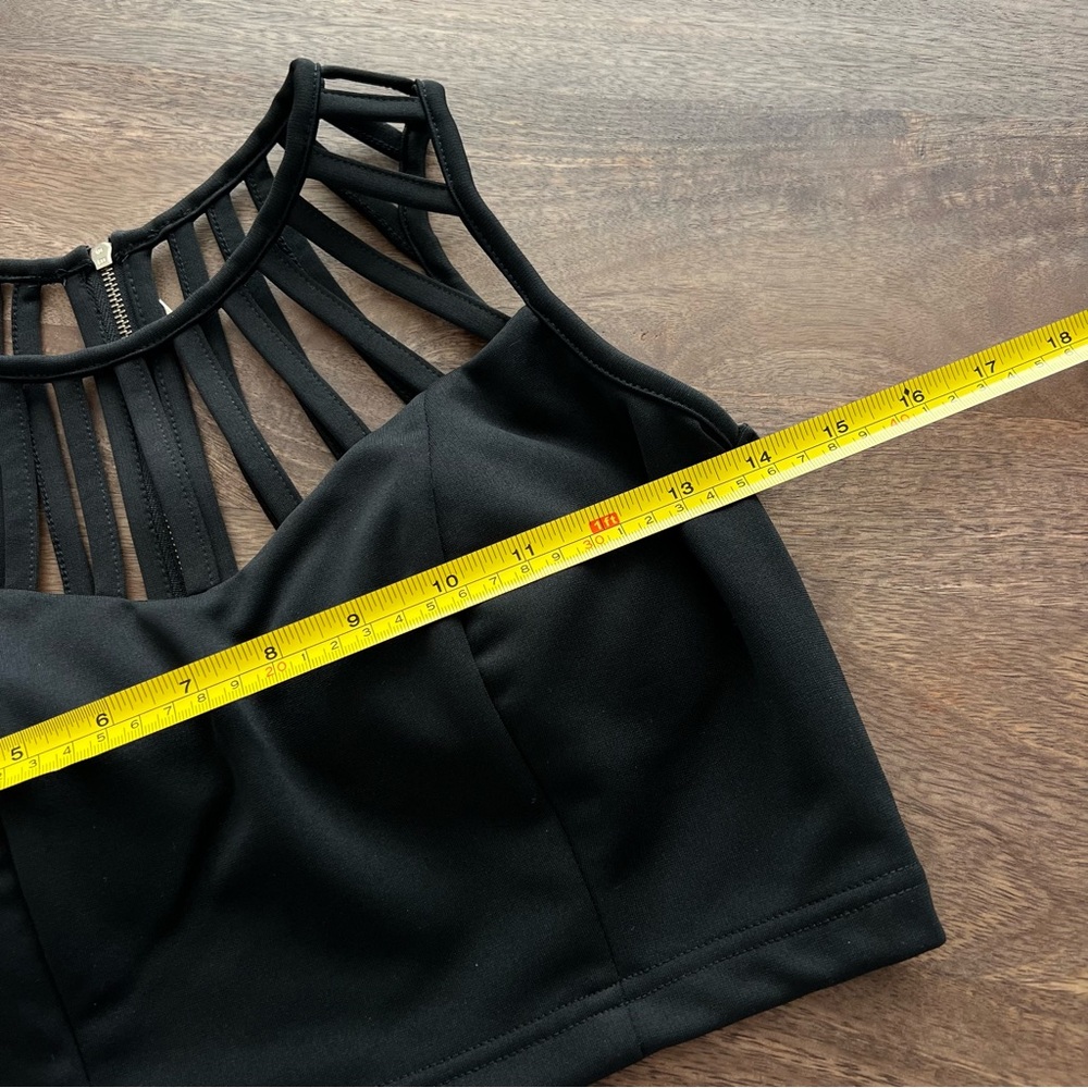 5/$40 ALT B Caged black Top size small - Picture 7 of 10